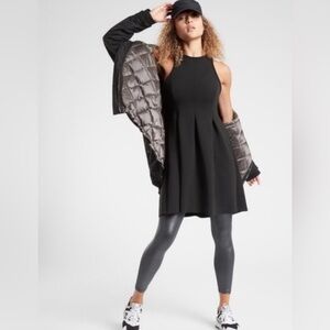 Athleta En Route Black Scuba Dress Size XS Petite